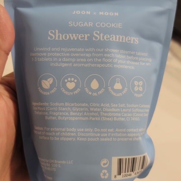 NEW JOON X MOON Set of 3 packs shower Steamers, Sugar Cookie,Gingerbread, Eggnog - Picture 7 of 17